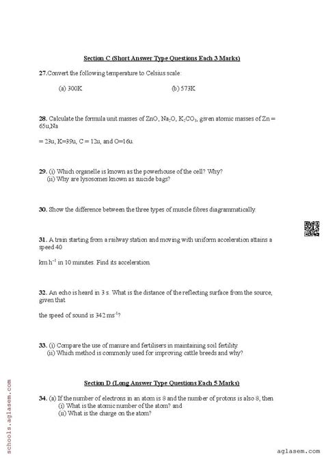 Image result for Class 9 Science Worksheet Question Paper