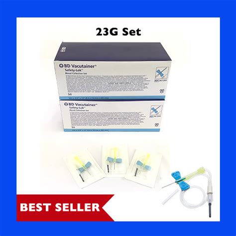 23G BD Vacutainer Butterfly Safety Needle W Luer | Ubuy India
