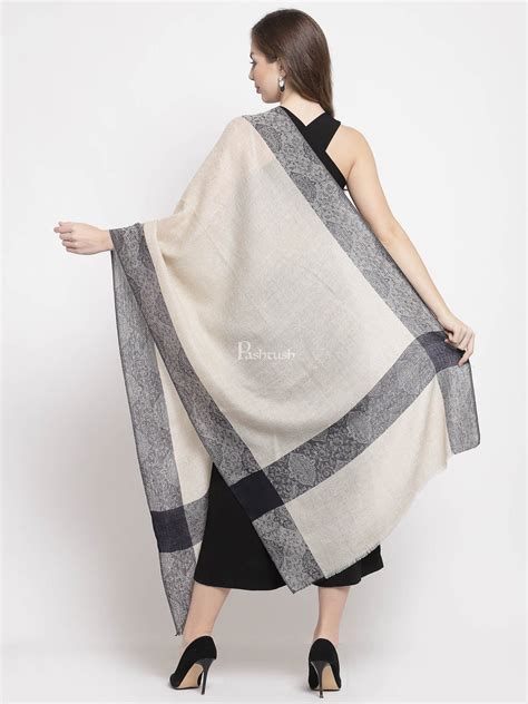 Pashtush Fine Wool Reversible Stole, Extra Soft, Warm And Light ...