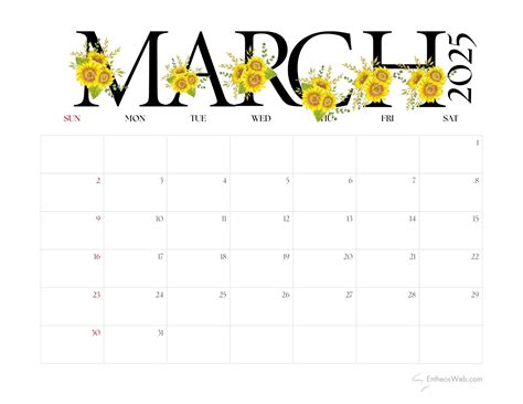 March Printable Calendar March 2025 Calendar Free PDF Printables