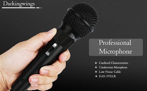 Darkingwings Ultimate Professional Black Wired Dynamic Cardioid ...