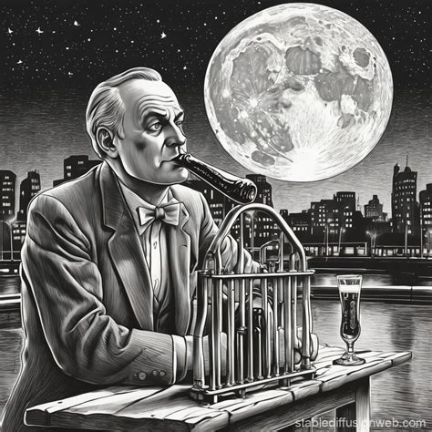 30's man drinking beer on moon landing | Stable Diffusion Online