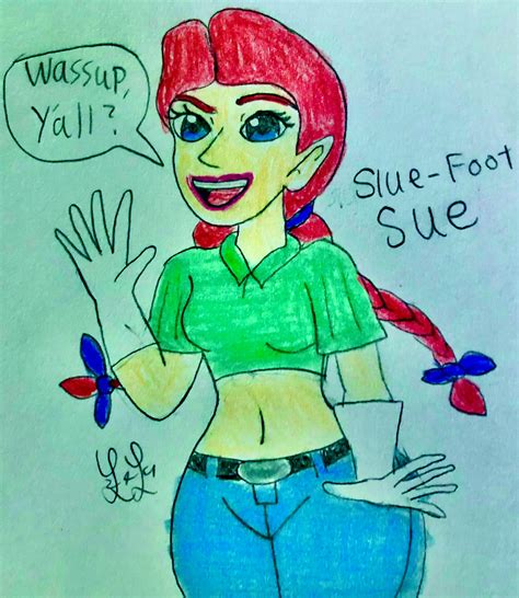Slue-Foot Sue (frontview) (for CrazyTrainFromHell) by LugiaLover249 on ...