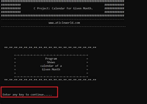 Image result for Coding for a Calendar Using C-language