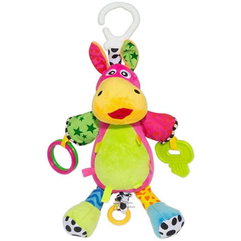 Buy Rachna's Baby Cans Plush Stuffing Stroller Crib Hanging Clip On ...