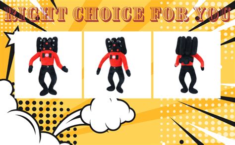 Buy TechMax Solution Scary Toilet Red Speakerman Stuffed Figure Doll ...