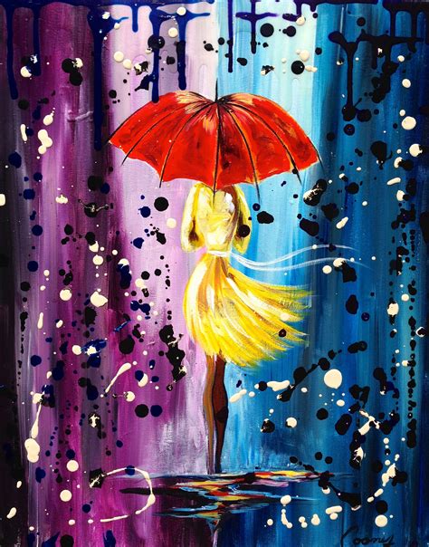 rainy day paintings | Rain art, Romantic paintings, Umbrella art