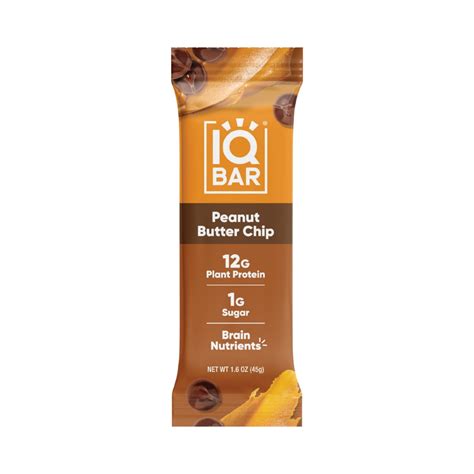 IQBAR® Peanut Butter Chip Plant Protein Bar – Healthy 961
