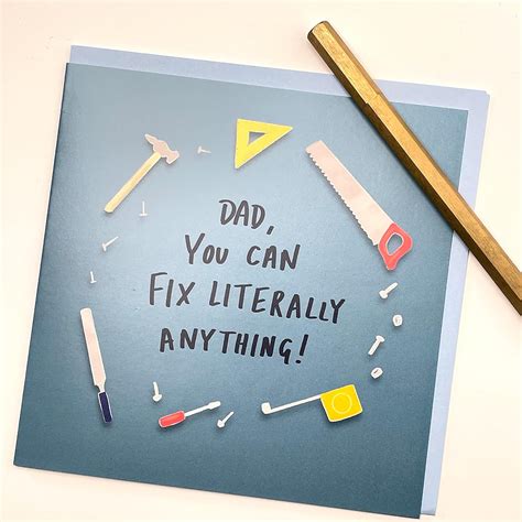 Old English Co. – Tarjeta de cumpleaños para papá arreglar cualquier ...