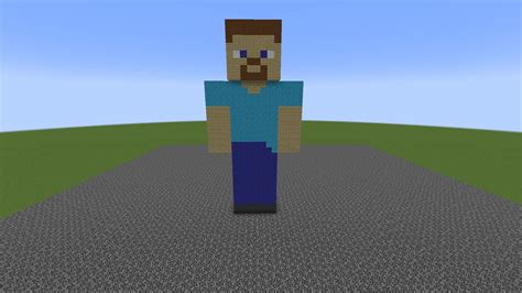 Image result for Minecraft Steve Skin Statue Tutorial