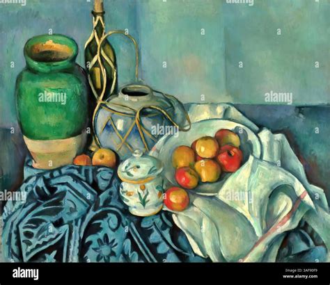 Still Life with Apples, 1893 – Paul Cezanne Stock Vector Image & Art ...