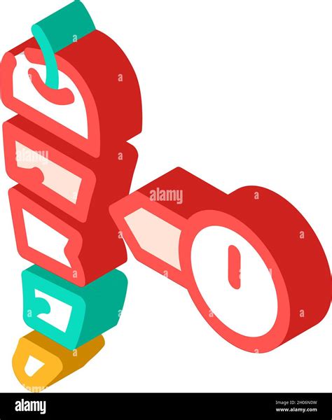 cut pepper spice scale isometric icon vector illustration Stock Vector ...