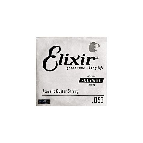 Elixir Strings Acoustic Guitar String POLYWEB Coating .053 : Amazon.in ...