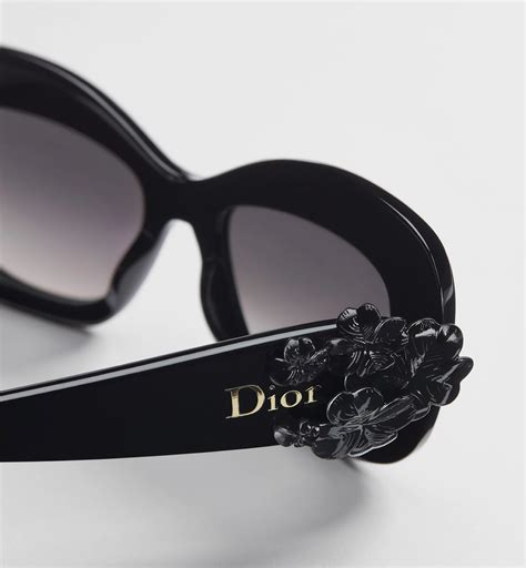Dior Clover S3I Shiny Black Square Sunglasses | DIOR