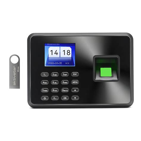 Aktivstar Fichar Fingerprint Biometric Assistance Machine with Spanish ...