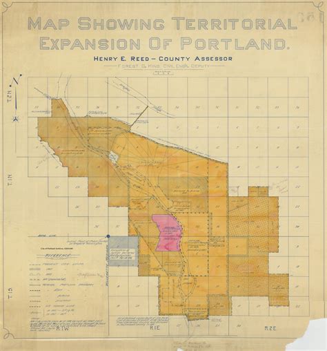 enlarged map of portland oregon area
