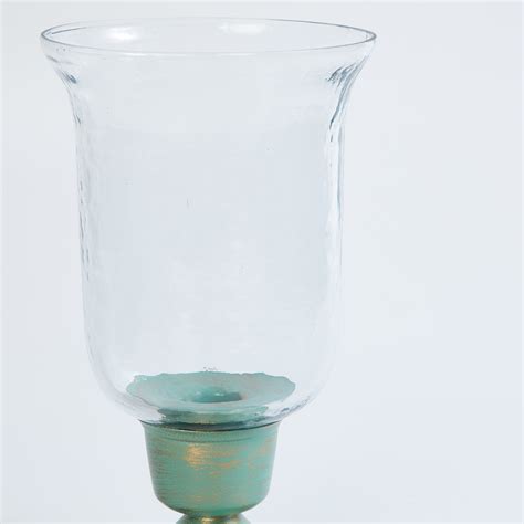 Buy Fiesta Hurricane Candle Holder with Metal Base from Home Centre at ...