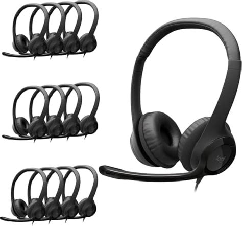 Logitech H390 Wired Headset for PC/Laptop, Stereo Headphones with Noise ...