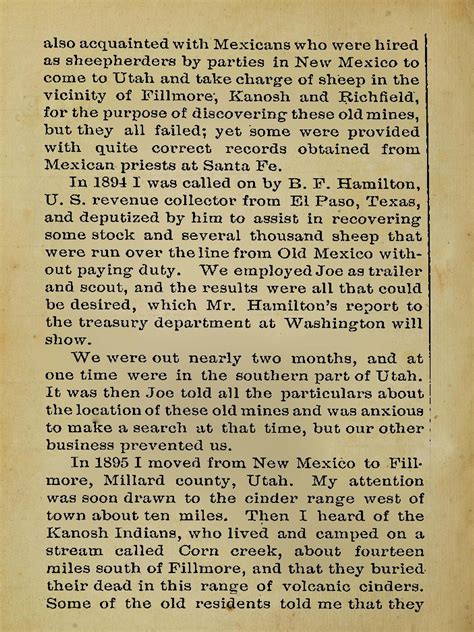 Tuscoro: "Discovery of Old Spanish Mines"