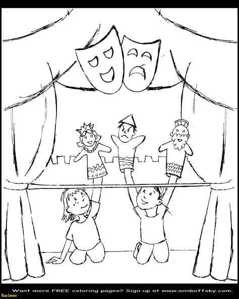 Puppet Coloring Pages 的图像结果