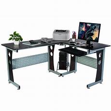 Computer Corner Desk by Costway Wood L Shape Corner Computer Desk Pc Table Computer Corner Desk