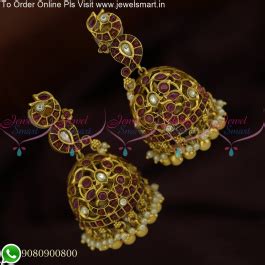 Enhance Your Traditional Look with Golden Beaded Jhumka Earrings - Shop ...