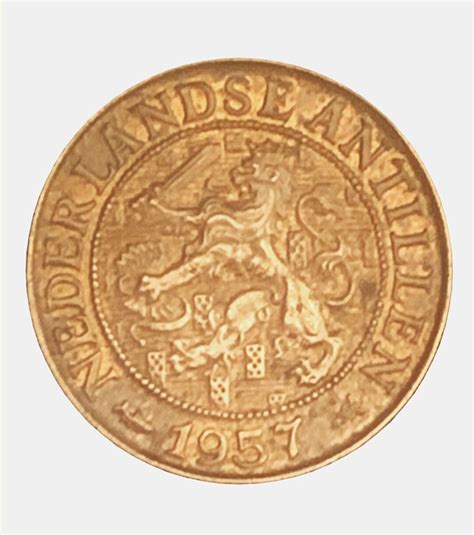 1957 1 Cent - Netherlands Antilles - Uncirculated - Low Mintage - Etsy