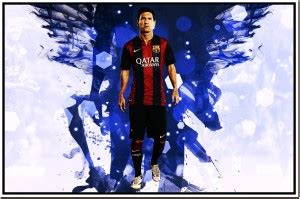 AD Wall Poster Lionel Messi FC Barcelona Soccer Club Player Paper Print ...