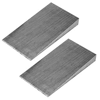 2 Pack Flange Wedge Steel Silvery Spreading Triangle Wedges Metal Shims ...