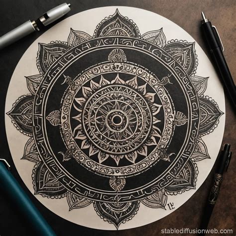 Viking Calendar Mandala Tattoo | Stable Diffusion Online