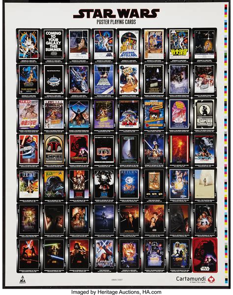 Star Wars Playing Cards (Cartamundi, 2007). Limited Edition Uncut | Lot ...