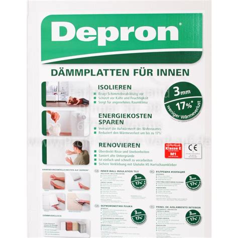 Depron insulation board 3mm x 80cm x 125cm (1m²), 9,90