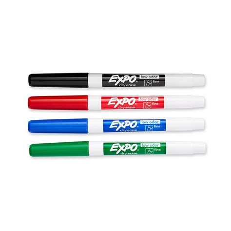 Dry Erase Whiteboard Markers Fine – Set of 4 | Office Systems Aruba