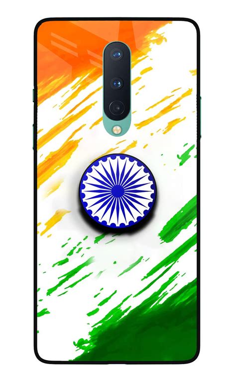 Buy Now Indian Flag Ashoka Chakra Glass Case for Oneplus 8 Online ...