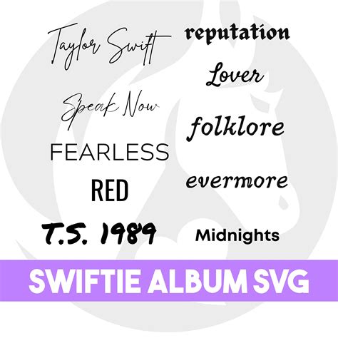 Taylor Swift Album Svg Bundle for Cricut Taylor Swift - Etsy Israel