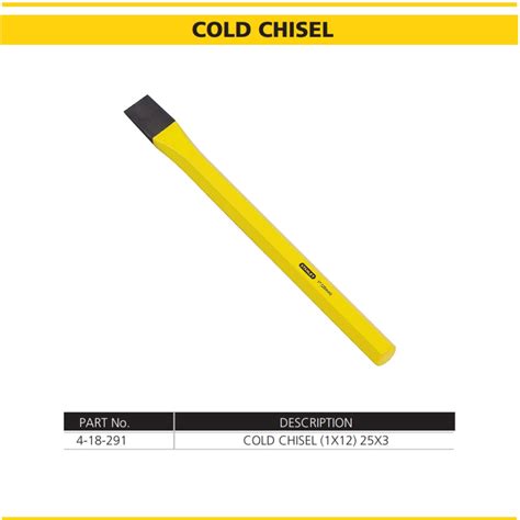 Stanley Cold Chisel – Forged Carbon Steel (4-18-286 to 4-18-291) for ...