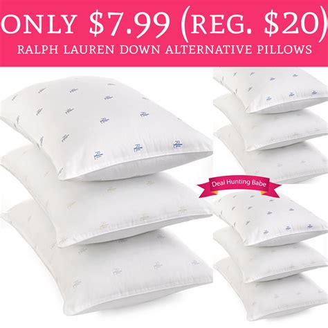 Only $7.99 (Regular $20) Ralph Lauren Down Alternative Pillows - Deal ...