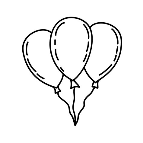 Balloon Outline Clip Art