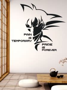 WALLSTICK 81 cm MOTIVATIONAL SON GOKU Self Adhesive Sticker Price in ...