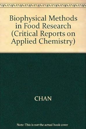 Buy Biophys Methods Food Res Crac5 (Critical Reports on Applied ...