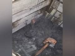 Operator trapped after soil collapse at water project site in ...