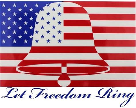 American Flag Let Freedom Ring Decal : Amazon.in: Car & Motorbike