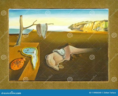 Photo of the Famous Original Painting: `the Persistence of Memory` Painted by Salvador Dali ...
