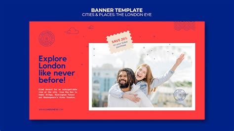 The london eye banner template | Free PSD