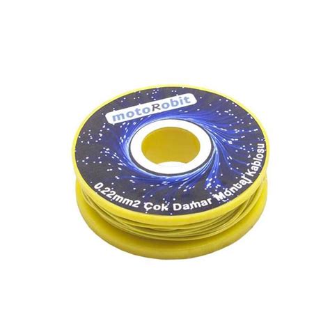 0.22 mm2 Yellow Multicore Assembly Cable - 10 Meters Motorobit ...