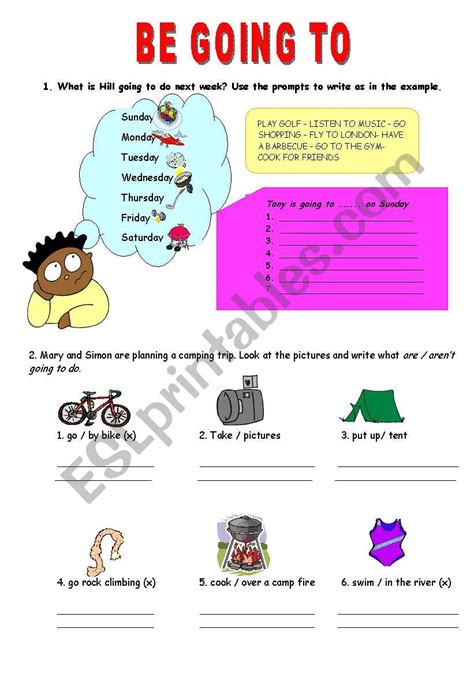 101 Printable Be Going To PDF Worksheets with Answers - Grammarism