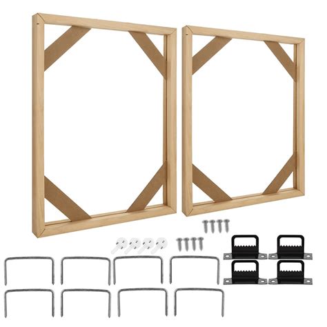 2 Set DIY Solid Wood Canvas Frame Kit, 16X20 Inch Stretcher Bars for ...
