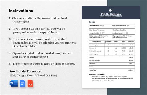 Sole Trader Invoice Example 的图像结果