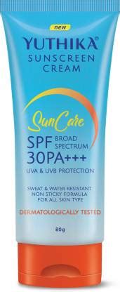Yuthika Sunscreen - SPF 30 PA+++ with UVA & UVB Protection Sunscreen ...