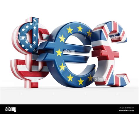 Currency symbols with country flags Stock Photo - Alamy
